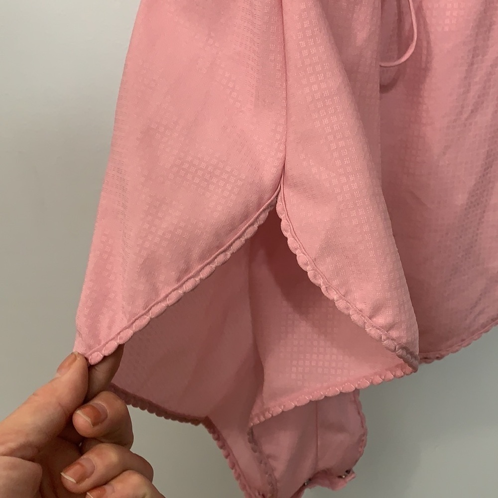 Formfit | Vintage Teddy Surplice Cami Wedding Lingerie Romper Dusty Rose Pink - Picture 5 of 13